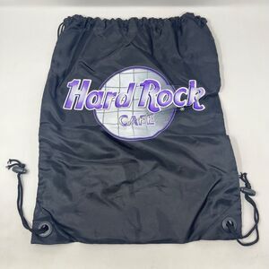 Vintage Hard Rock Cafe Black Pull String Back Pack